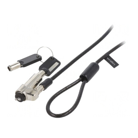 Coardă de protecție neagră și argintie 1,8m | Electronic-mag.ro | Componente Electronice