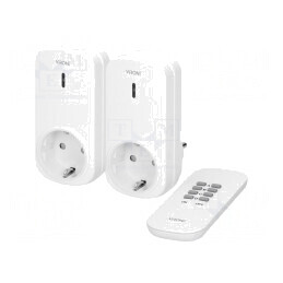 Soclu de Rețea 230VAC IP20 25m Alb | Electronic-mag.ro | Componente Electronice