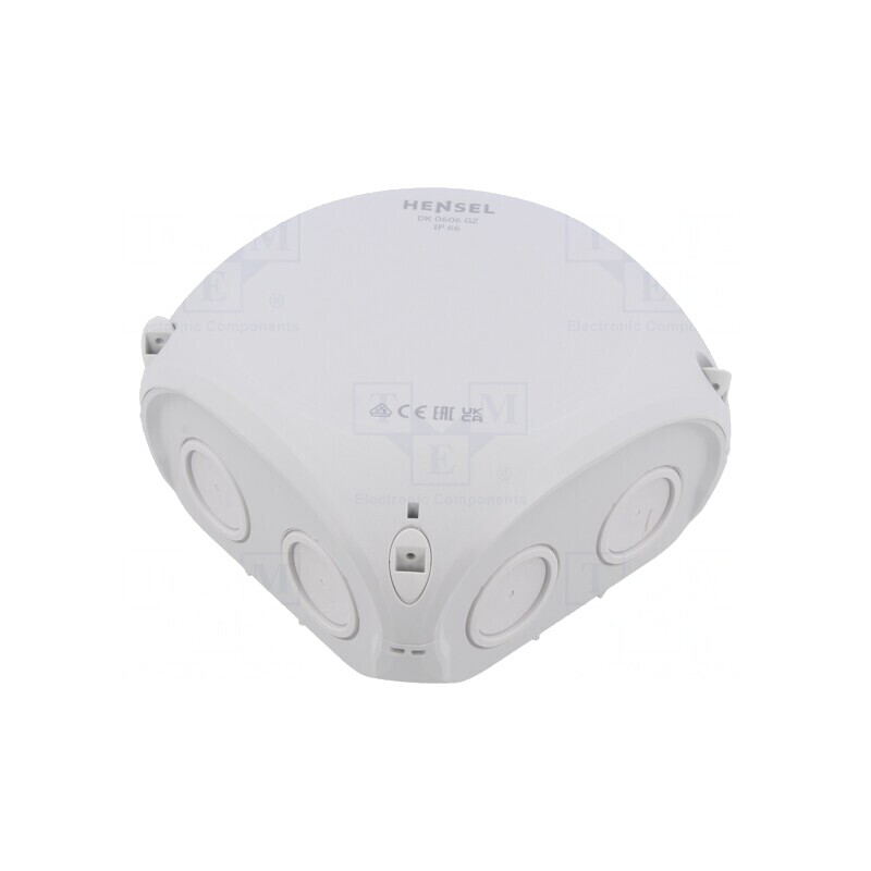 Cutie de Conexiuni IP66 Gri 130x130x77mm | Electronic-mag.ro | Componente Electronice