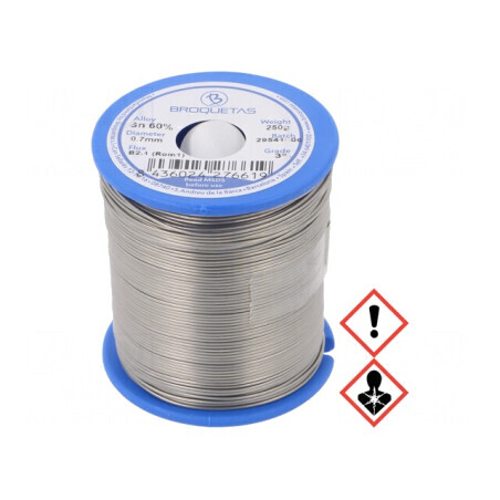 Sârmă de lipit Sn60Pb40 0,7mm 0,25kg cu plumb | Electronic-mag.ro | Componente Electronice