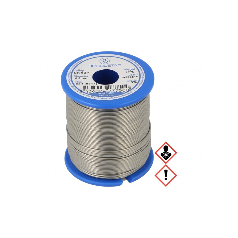 Sârmă de lipit cu plumb 0,8mm 0,25kg | Electronic-mag.ro | Componente Electronice