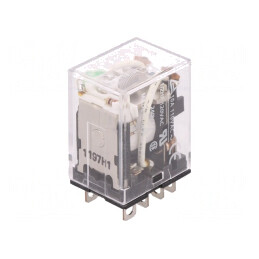 Releu electromagnetic DPDT 48VDC 10A | Electronic-mag.ro | Componente Electronice