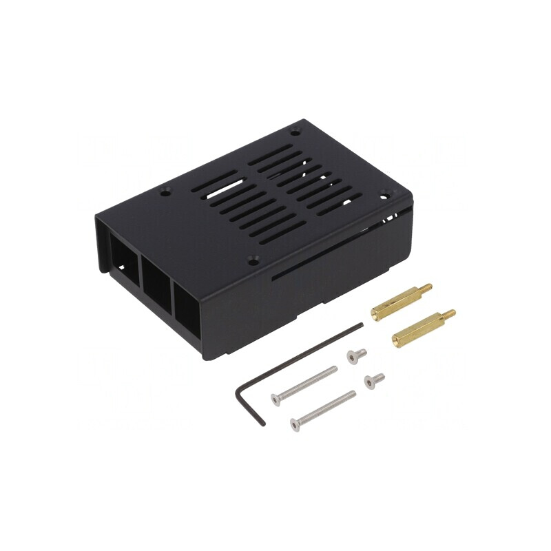 Carcasă pentru calculator RPI-3B-PLUS oțel negru 75mm | Electronic-mag.ro | Componente Electronice Carcasă pentru calculator RPI-3B-PLUS oțel negru 75mm | Electronic-mag.ro | Componente Electronice