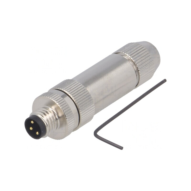 Conector M8 3 PIN Drept Ecranat pe Cablu IP67 60V | Electronic-mag.ro | Componente Electronice Conector M8 3 PIN Drept Ecranat pe Cablu IP67 60V | Electronic-mag.ro | Componente Electronice