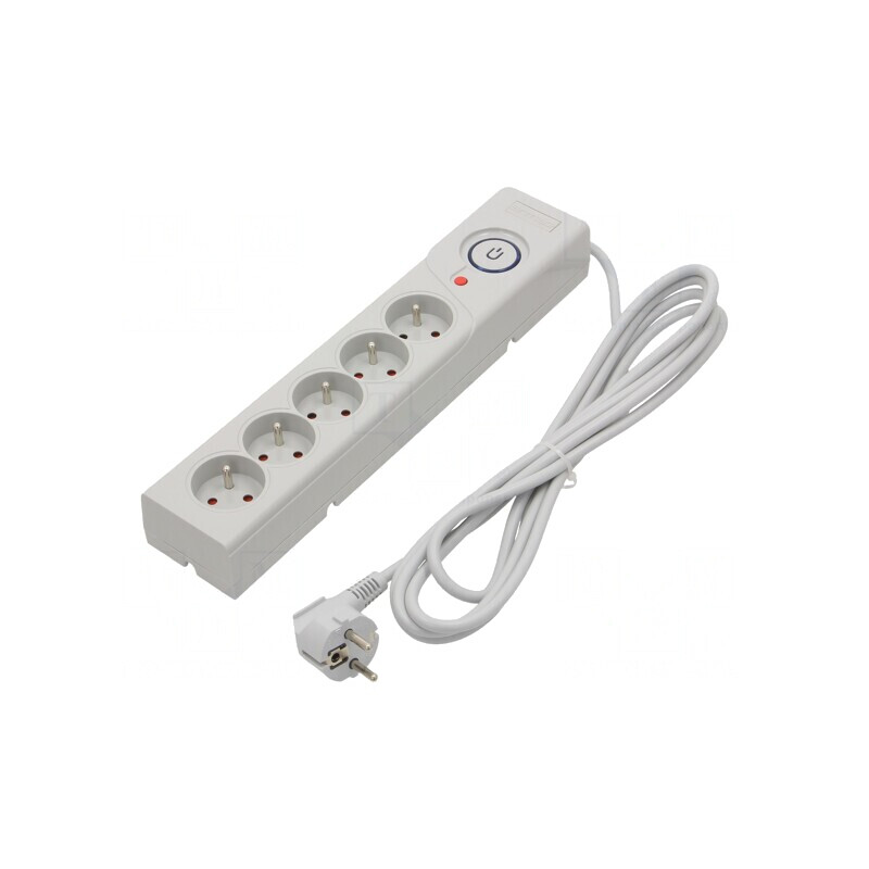 Prelungitor 5 Prize cu Protecție la Supratensiune 10A | Electronic-mag.ro | Componente Electronice
