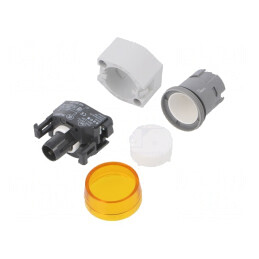 Lumină de control galbenă 22mm IP65 OptoHiT | Electronic-mag.ro | Componente Electronice