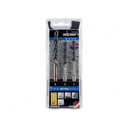 Set Burghie Beton PROFI 5/6/8 mm - 3 Buc. | Electronic-mag.ro | Componente Electronice