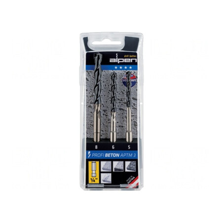 Set Burghie Beton PROFI 5/6/8 mm - 3 Buc. | Electronic-mag.ro | Componente Electronice