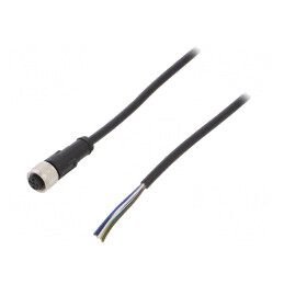 Cablu Conectare M12 5PIN 5m PVC 250VAC 4A | Electronic-mag.ro | Componente Electronice