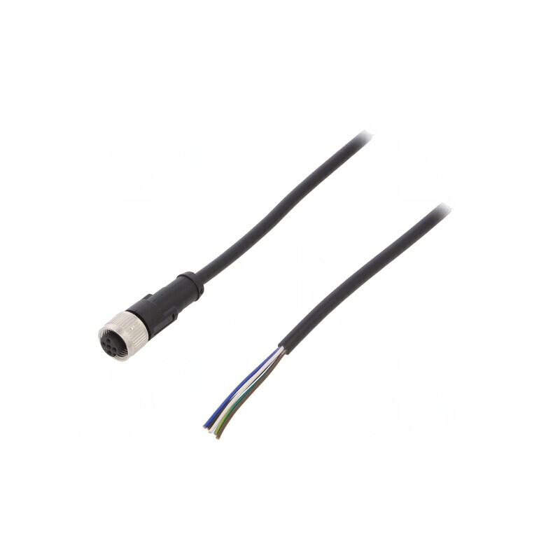 Cablu Conectare M12 5PIN 5m PVC 250VAC 4A | Electronic-mag.ro | Componente Electronice