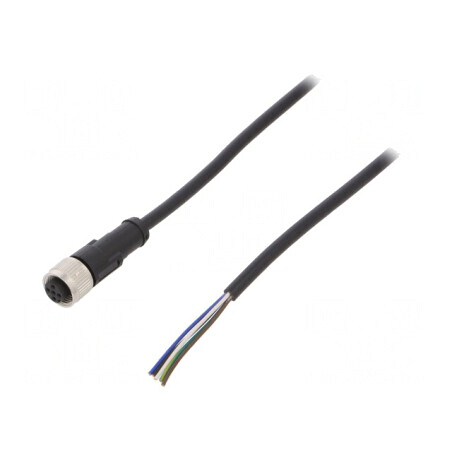 Cablu Conectare M12 5PIN 5m PVC 250VAC 4A | Electronic-mag.ro | Componente Electronice