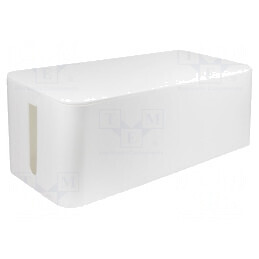 Organizator de cabluri alb 157x407x133.5mm | Electronic-mag.ro | Componente Electronice