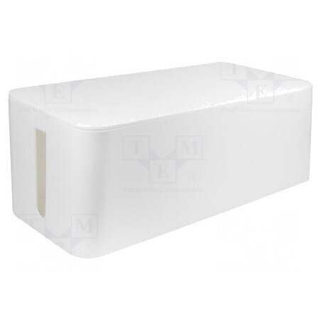 Organizator de cabluri alb 157x407x133.5mm | Electronic-mag.ro | Componente Electronice
