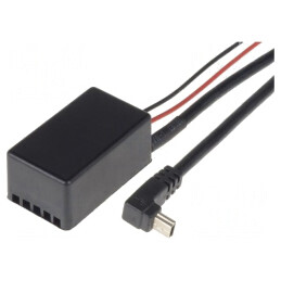 Alimentare auto | USB mini mufă | Tens.alim: 12÷24VDC | 5V/2,1A | C0009-USB