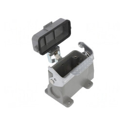 Carcasă pentru conectori HDC D10A cu clichet M25 | Electronic-mag.ro | Componente Electronice