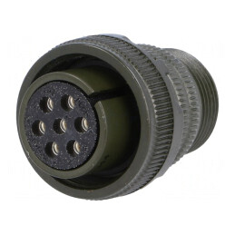Conector circular aluminiu 16S MS/DS | Electronic-mag.ro | Componente Electronice