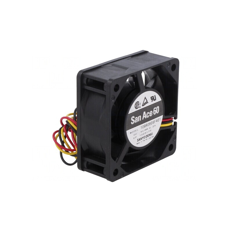 Ventilator axial 5V DC 60x60x25mm 26,4m3/h 24dBA cu rulment | Electronic-mag.ro | Componente Electronice