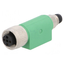 Adaptor PIN 3P M8-M12 60VAC 4A 60VDC