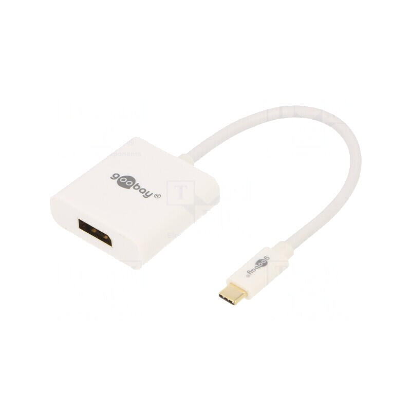 Adaptor USB C la DisplayPort 0.2m Alb | Electronic-mag.ro | Componente Electronice Adaptor USB C la DisplayPort 0.2m Alb | Electronic-mag.ro | Componente Electronice