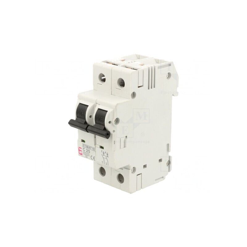 Întrerupător de Supracurent 25A 2 Poli 10kA | Electronic-mag.ro | Componente Electronice