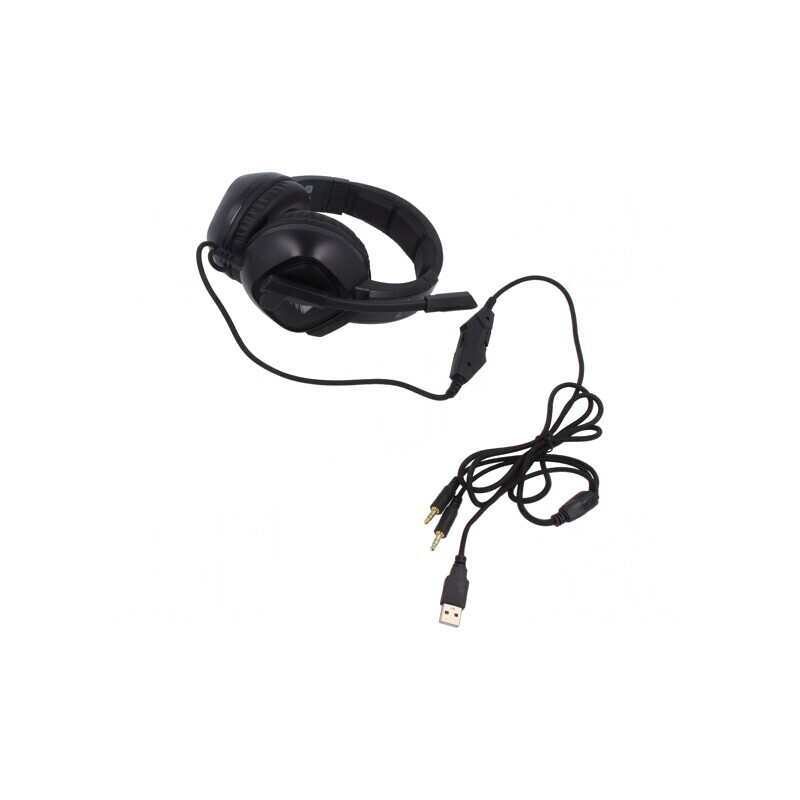 Căşti cu Microfon USB și Jack 3,5mm Negre 2m | Electronic-mag.ro | Componente Electronice Căşti cu Microfon USB și Jack 3,5mm Negre 2m | Electronic-mag.ro | Componente Electronice