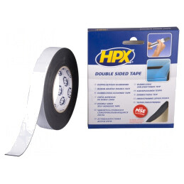Bandă adezivă dublă acrilică neagră 25mm x 10m | Electronic-mag.ro | Componente Electronice