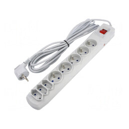 Prelungitor 8 Prize cu Protecție la Supratensiune | Electronic-mag.ro | Componente Electronice