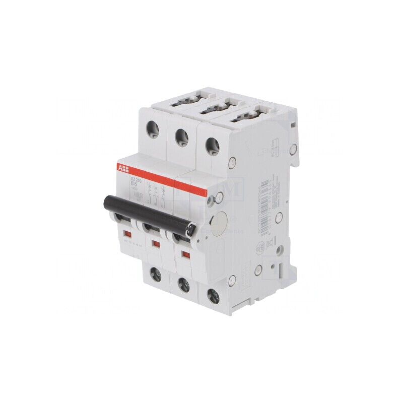 Întrerupător de Supracurent 6A 400VAC 3 Poli B | Electronic-mag.ro | Componente Electronice