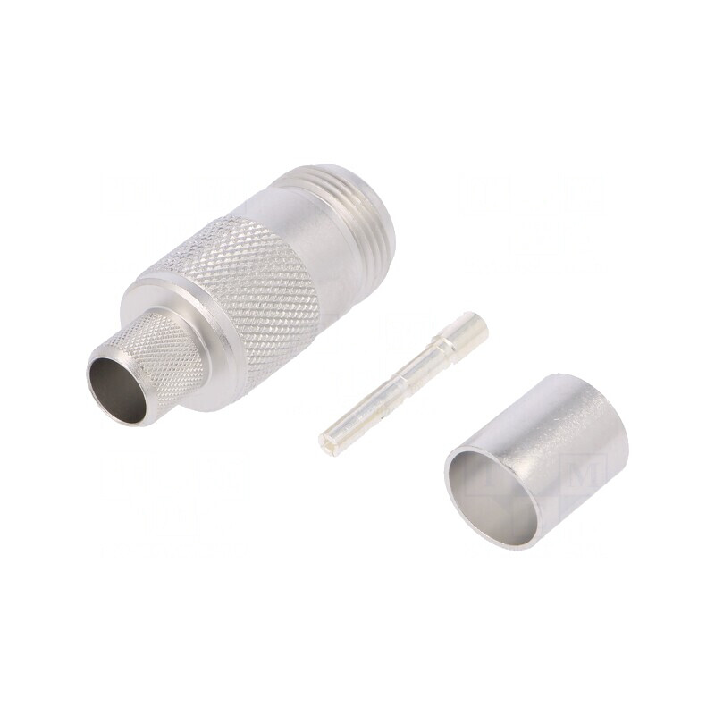 Mufă N mamă drept 50Ω crimpat cablu PTFE argintat | Electronic-mag.ro | Componente Electronice Mufă N mamă drept 50Ω crimpat cablu PTFE argintat | Electronic-mag.ro | Componente Electronice