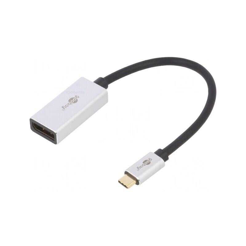 Adaptor DisplayPort 1.4 HDCP 2.2 Aurit 0.15m Negru Argintiu | Electronic-mag.ro | Componente Electronice Adaptor DisplayPort 1.4 HDCP 2.2 Aurit 0.15m Negru Argintiu | Electronic-mag.ro | Componente Electronice