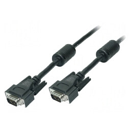 Cablu D-Sub 15pin HD Negru 10m | Electronic-mag.ro | Componente Electronice