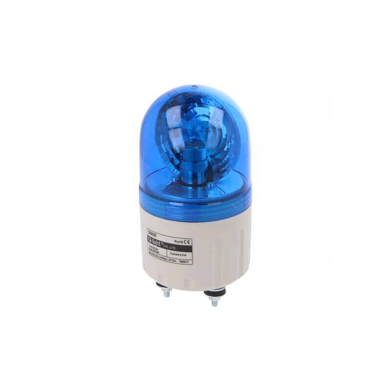 Semnalizator luminos rotativ albastru 24VDC IP44 | Electronic-mag.ro | Componente Electronice
