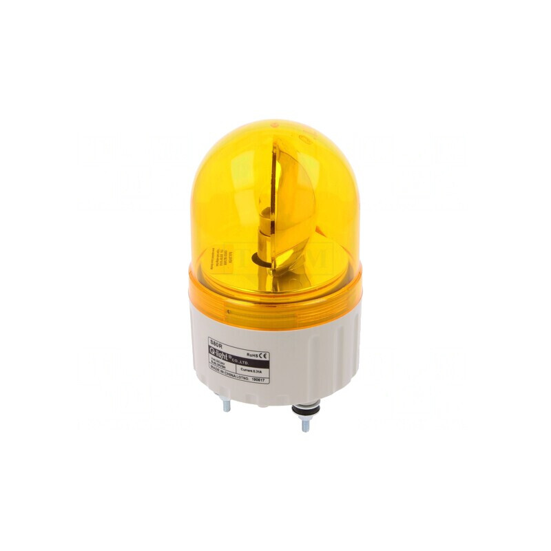 Semnalizator Luminos Rotativ Ambră 24VDC IP44 | Electronic-mag.ro | Componente Electronice
