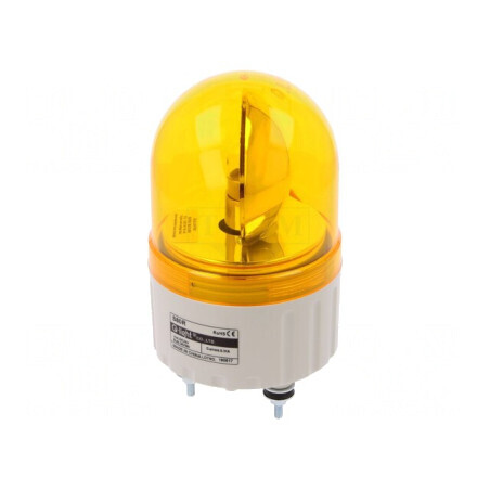 Semnalizator Luminos Rotativ Ambră 24VDC IP44 | Electronic-mag.ro | Componente Electronice