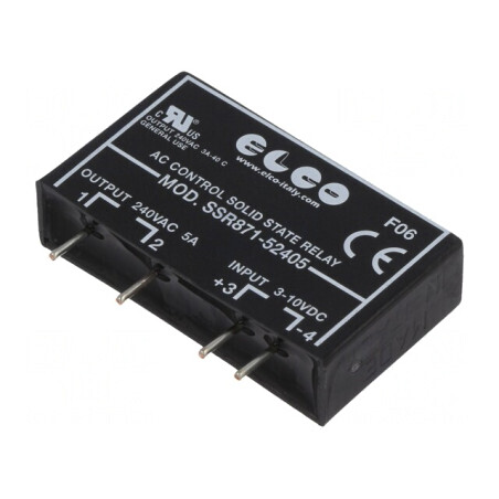 Releu Semiconductor SPST-NO 3-10VDC 5A 12-275VAC | Electronic-mag.ro | Componente Electronice