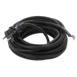 Cablu de Alimentare 10m Negru 2x1,5mm2 16A | Electronic-mag.ro | Componente Electronice