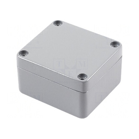 Carcasă Universală Aluminiu Gri 58x64x36mm | Electronic-mag.ro | Componente Electronice