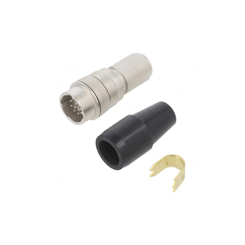 Mufă circulară push-pull HR10 argintată 2A 12 pini | Electronic-mag.ro | Componente Electronice