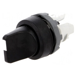 Comutator Rotativ 22mm Negru 3 Puncte | Electronic-mag.ro | Componente Electronice