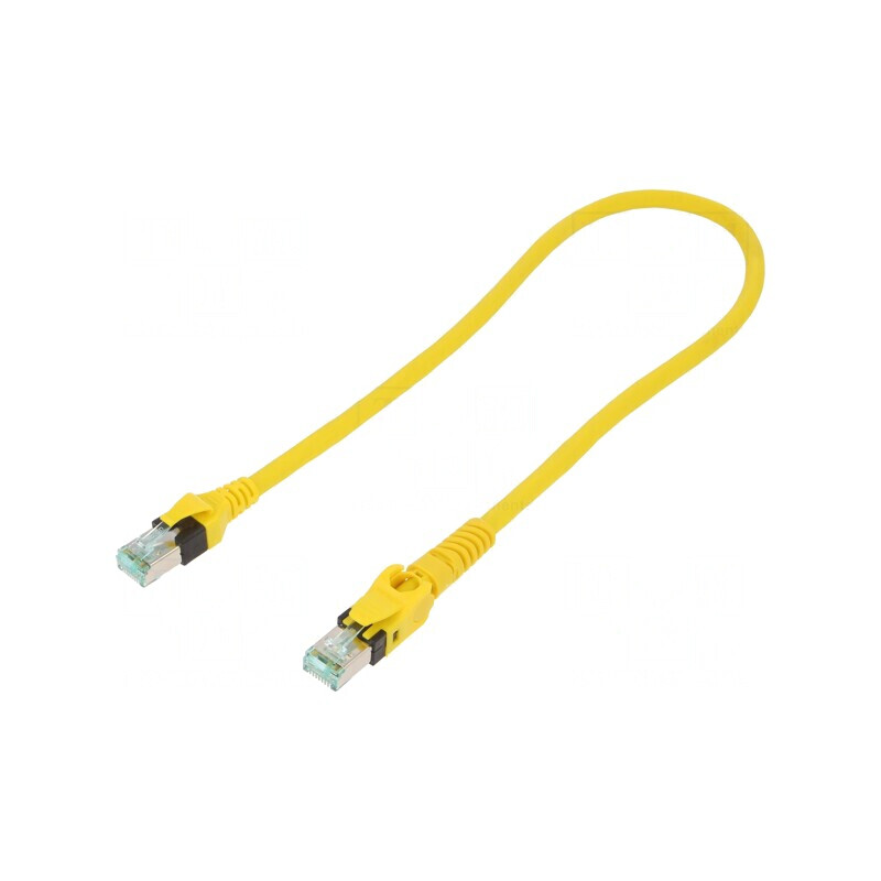 Patch Cord S/FTP Cat6a Cu Galben 0.5m | Electronic-mag.ro | Componente Electronice Patch Cord S/FTP Cat6a Cu Galben 0.5m | Electronic-mag.ro | Componente Electronice