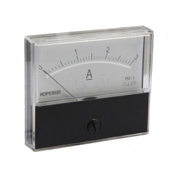 Ampermetru pe panou 0-3A 70x60mm | Electronic-mag.ro | Componente Electronice