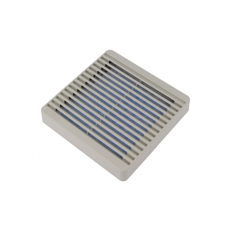 Protecție Plastic 120x120mm cu Șurub și Filtru Bej | Electronic-mag.ro | Componente Electronice