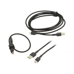 Cablu USB 2.0 A la C Negru 480Mbps