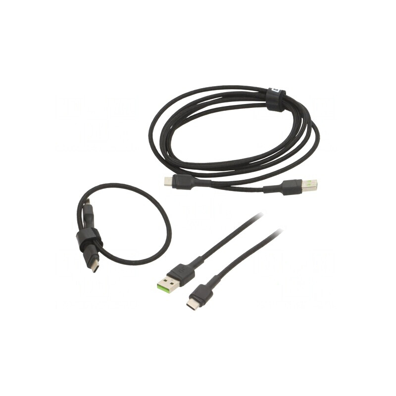 Cablu USB 2.0 A la C Negru 480Mbps | Electronic-mag.ro | Componente Electronice