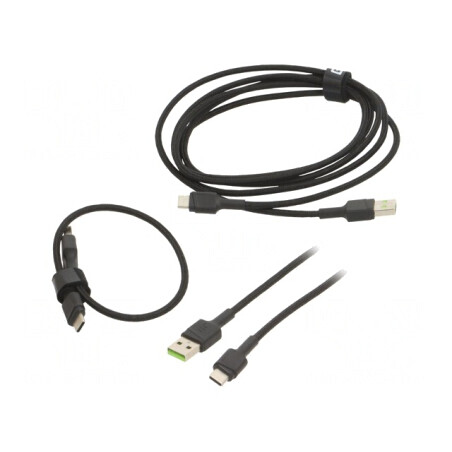 Cablu USB 2.0 A la C Negru 480Mbps | Electronic-mag.ro | Componente Electronice