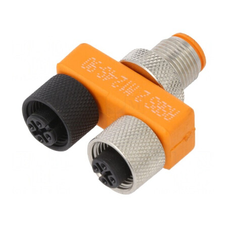 Adaptor T M12 Tată-Mamă x2 DeviceNet CANopen | Electronic-mag.ro | Componente Electronice