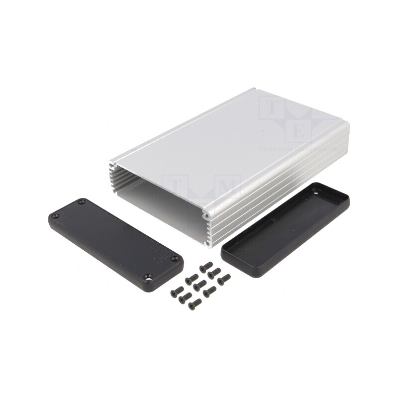 Carcasă aluminiu gri 103x160x30mm | Electronic-mag.ro | Componente Electronice