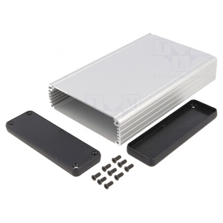 Carcasă aluminiu gri 103x160x30mm | Electronic-mag.ro | Componente Electronice