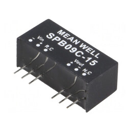 Convertor DC/DC 9W 36-75V la 15V 600mA SIP8 | Electronic-mag.ro | Componente Electronice