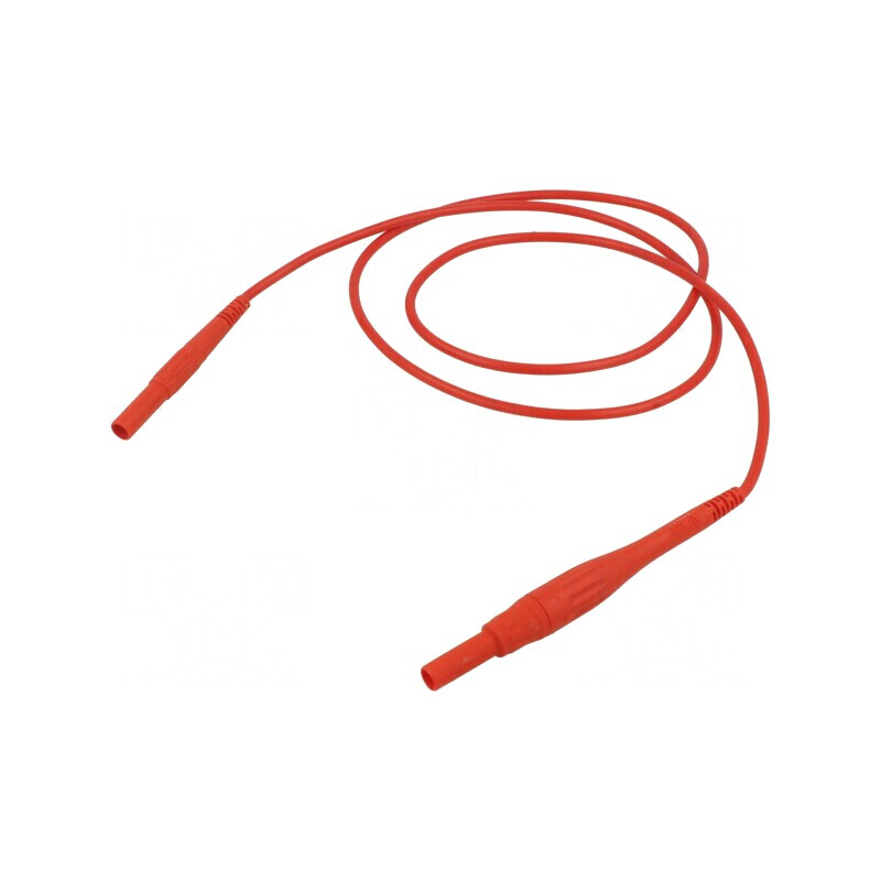 Cablu de măsurare 8A mufă banană 4 mm roșu | Electronic-mag.ro | Componente Electronice